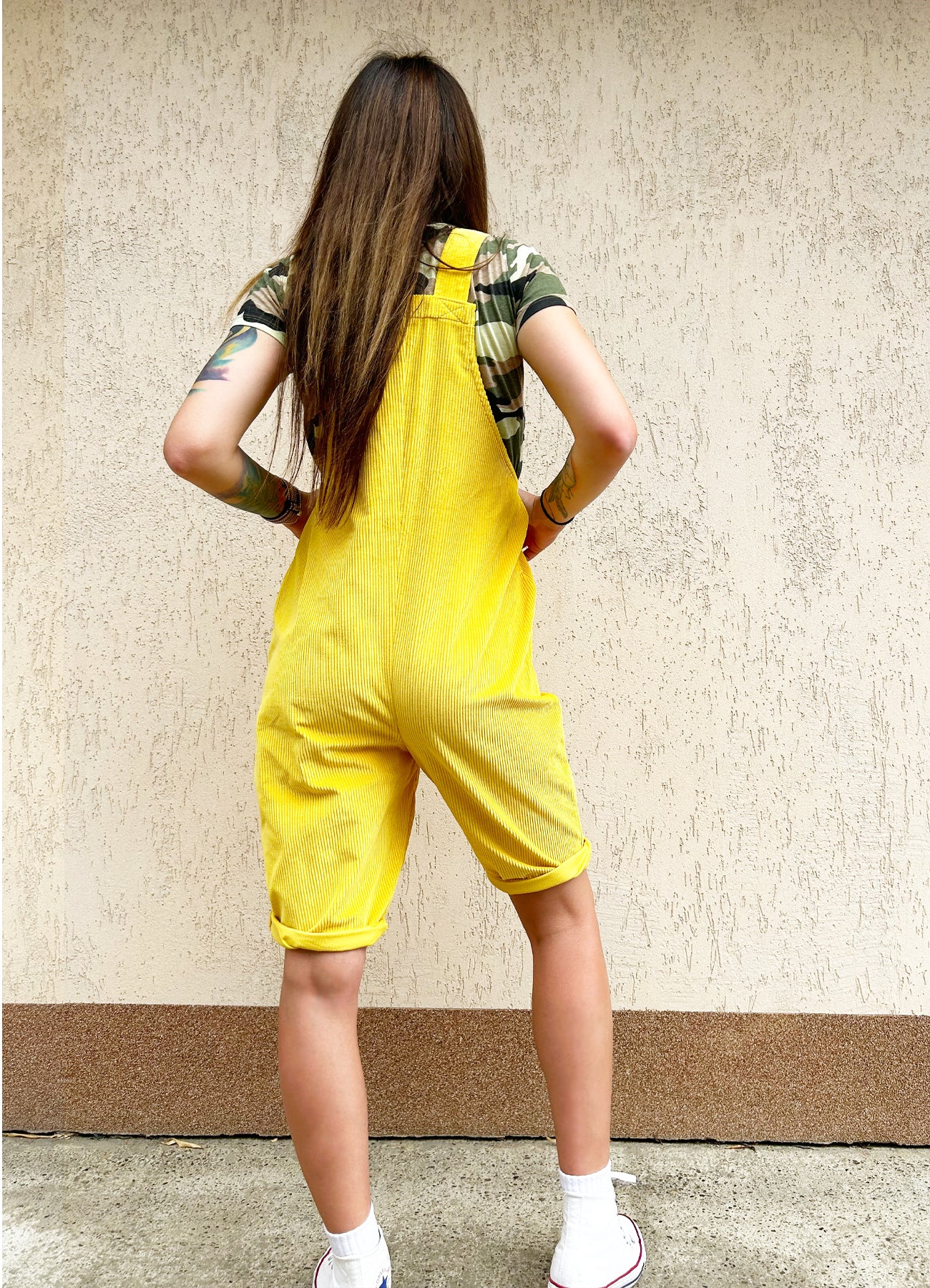 Yellow dungaree hot sale