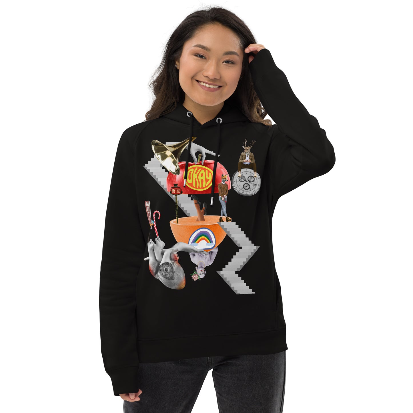 Unisex Organic Cotton Hoodie - Harmony's Collage