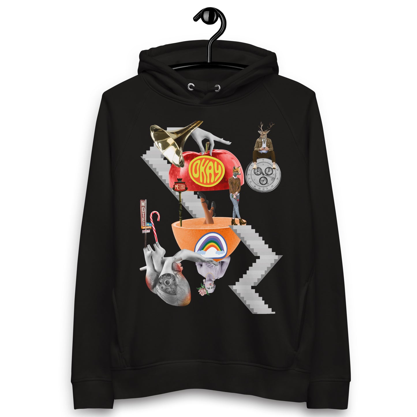 Unisex Organic Cotton Hoodie - Harmony's Collage