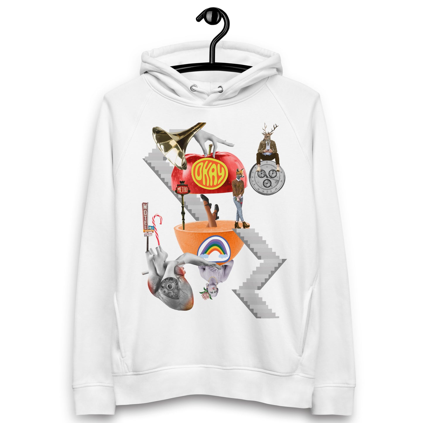 Unisex Organic Cotton Hoodie - Harmony's Collage