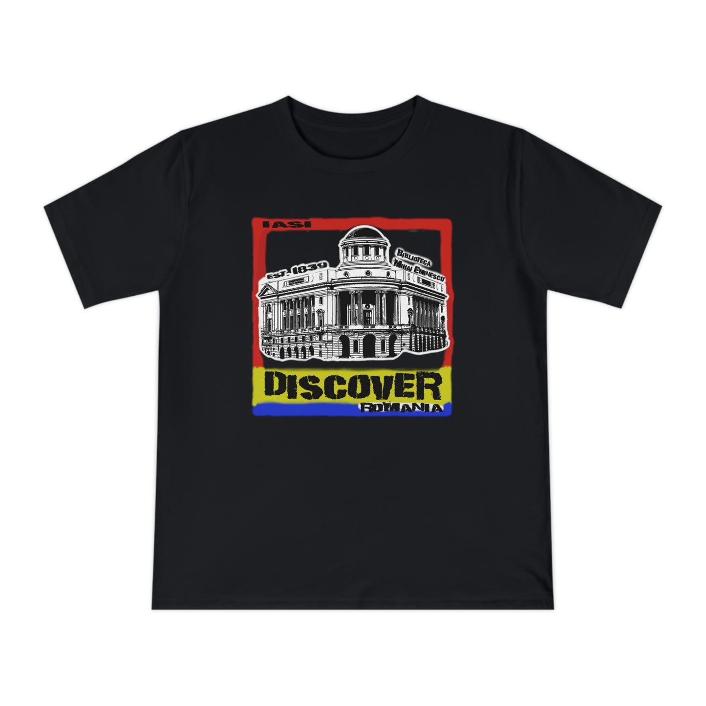 Camiseta de Punto Clásico Unisex de Algodón Orgánico - Architectural Gem