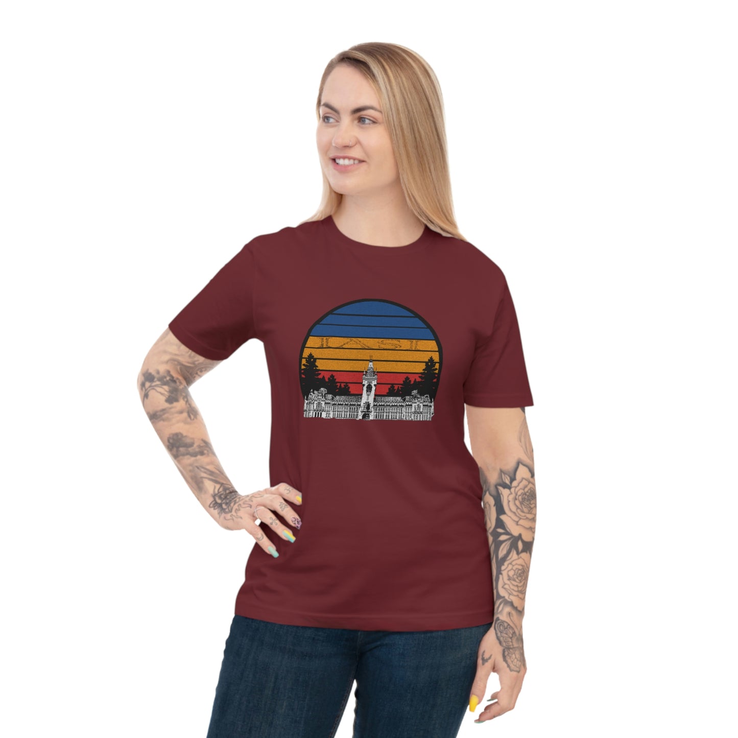 Klassisches Unisex-Jersey-T-Shirt aus Bio-Baumwolle - Heritage Circle