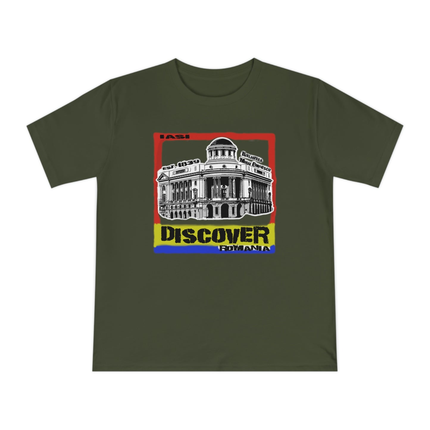 Camiseta de Punto Clásico Unisex de Algodón Orgánico - Architectural Gem