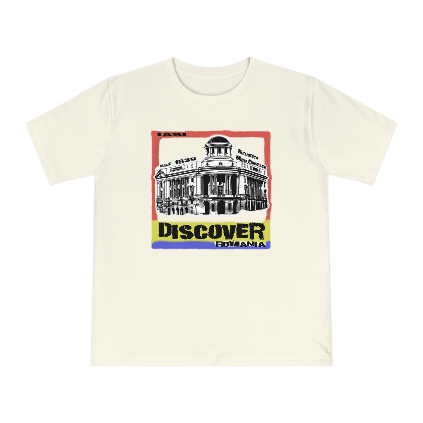 T-shirt en jersey classique unisexe en coton bio - Gemme architecturale