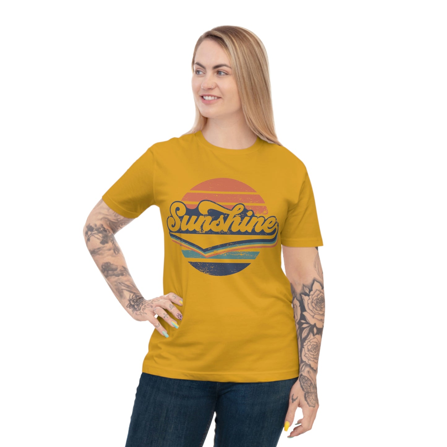 Organic Cotton Unisex Classic Jersey T-shirt - Sunshine