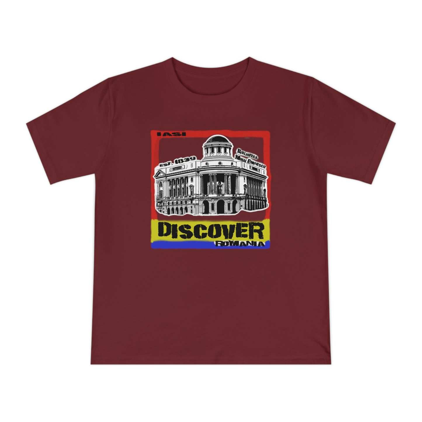 Camiseta de Punto Clásico Unisex de Algodón Orgánico - Architectural Gem