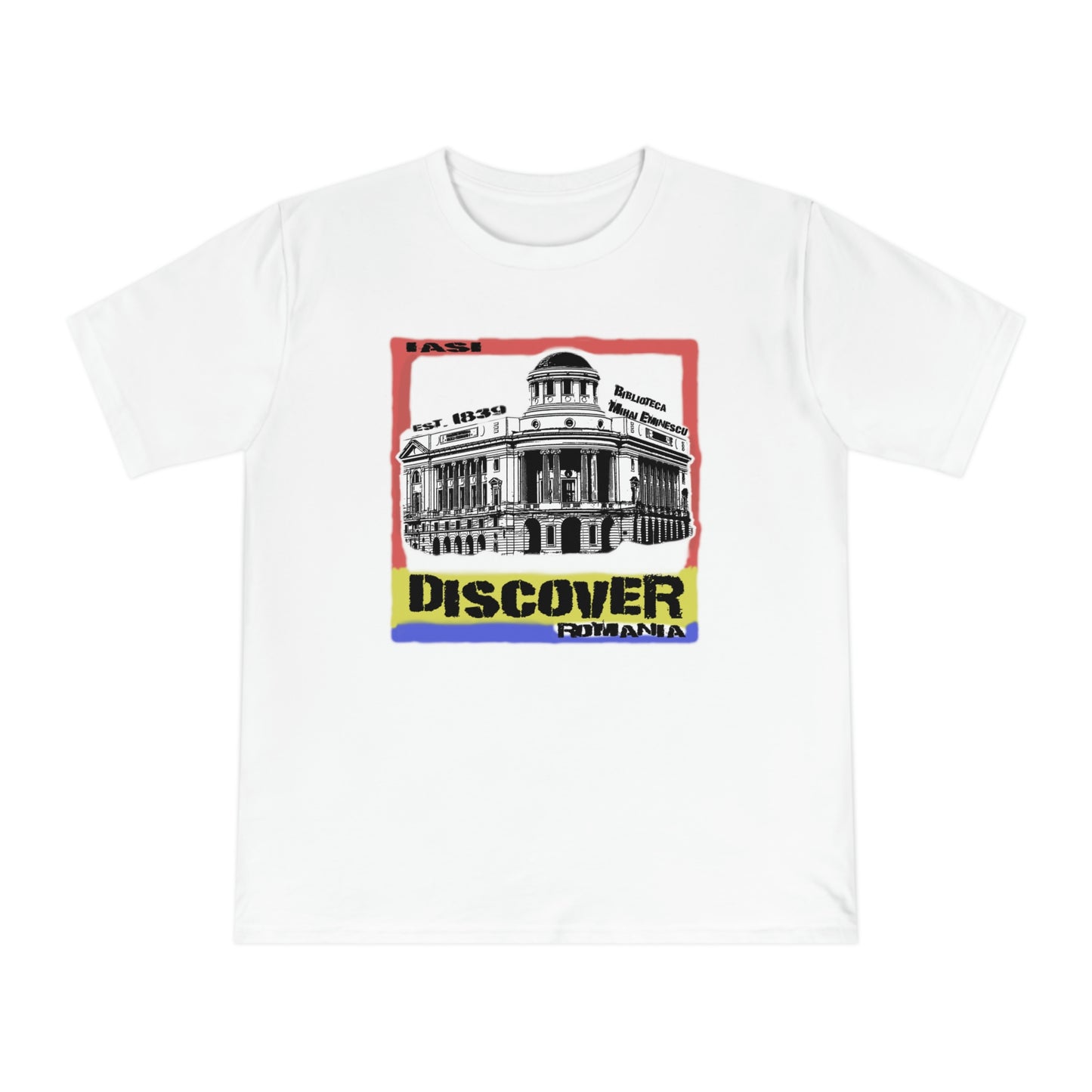 Camiseta de Punto Clásico Unisex de Algodón Orgánico - Architectural Gem