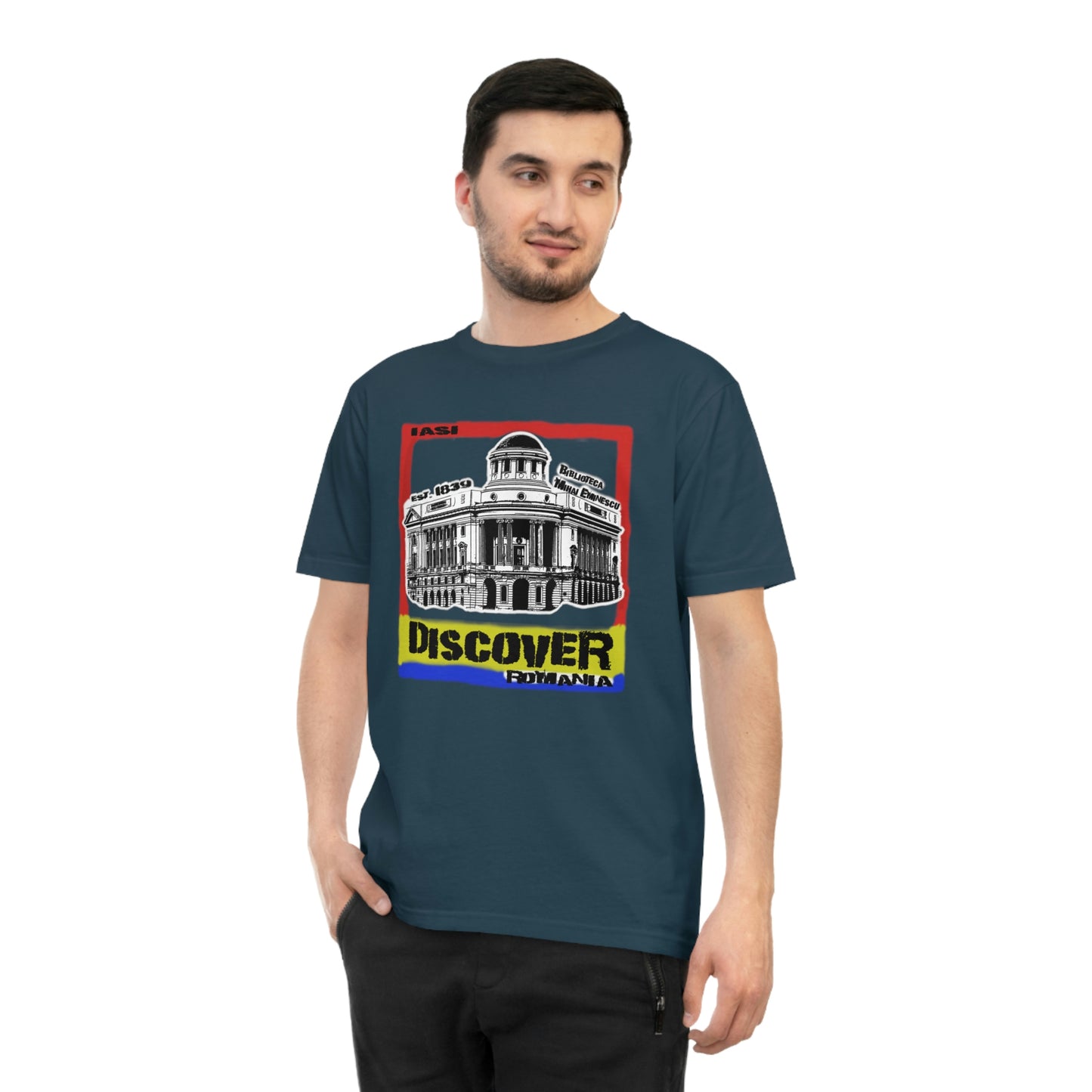 Klassisches Unisex-Jersey-T-Shirt aus Bio-Baumwolle - Architectural Gem