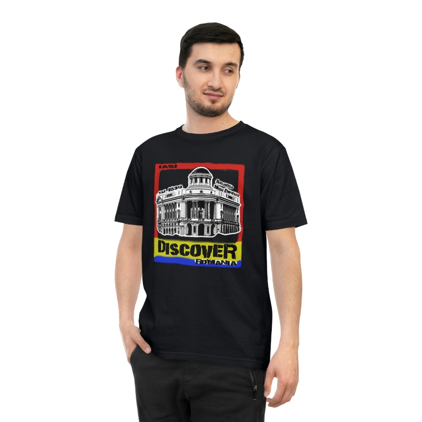 Klassisches Unisex-Jersey-T-Shirt aus Bio-Baumwolle - Architectural Gem