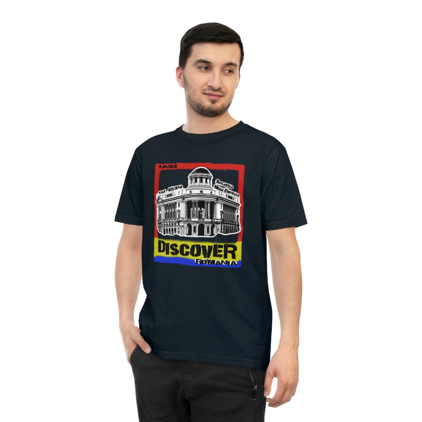 Klassisches Unisex-Jersey-T-Shirt aus Bio-Baumwolle - Architectural Gem