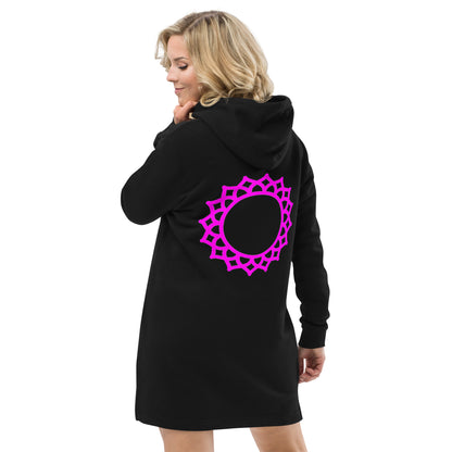 Organic Cotton Hoodie Dress - Crown Chakra