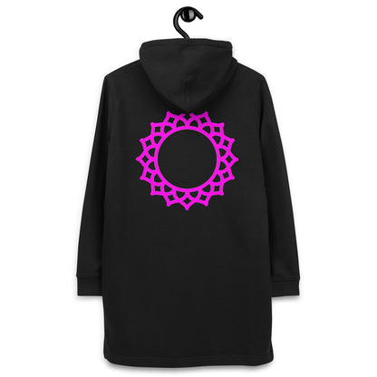 Organic Cotton Hoodie Dress - Crown Chakra