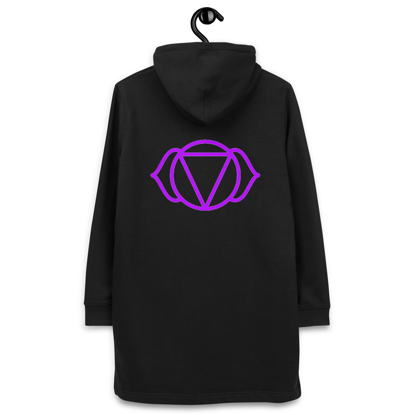 Hoodie-Kleid aus Bio-Baumwolle - 3rd Eye Chakra