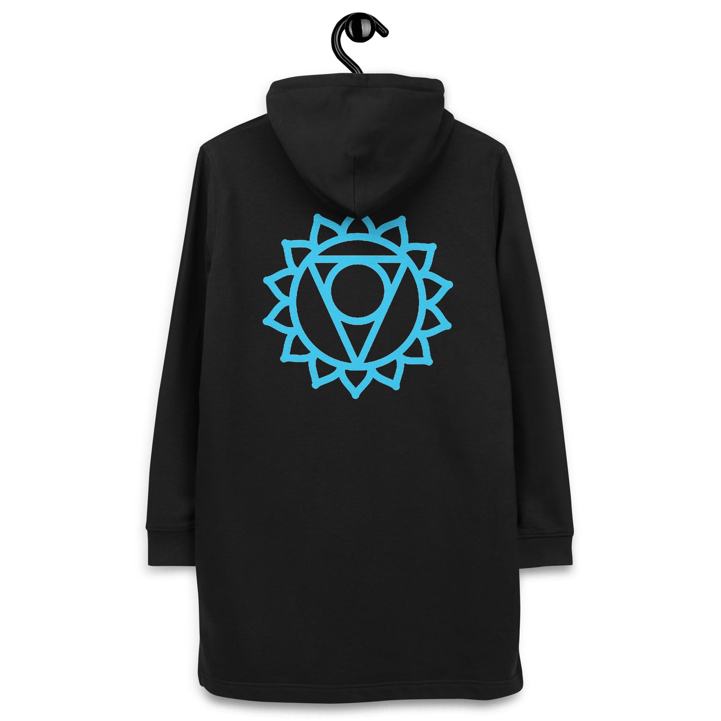 Organic Cotton Hoodie Dress - Throat Chakra