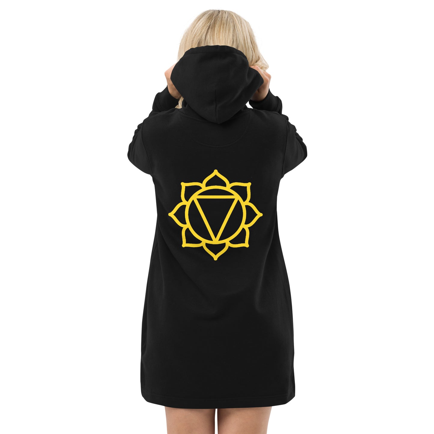 Organic Cotton Hoodie Dress - Solar Chakra