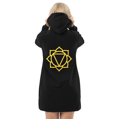 Hoodie-Kleid aus Bio-Baumwolle - Solar Chakra