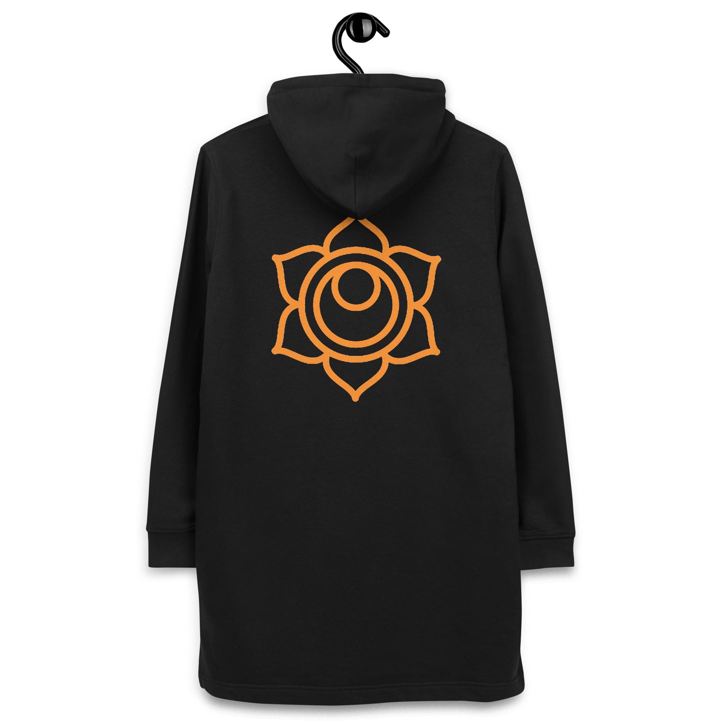 Hoodie-Kleid aus Bio-Baumwolle - Sakralchakra