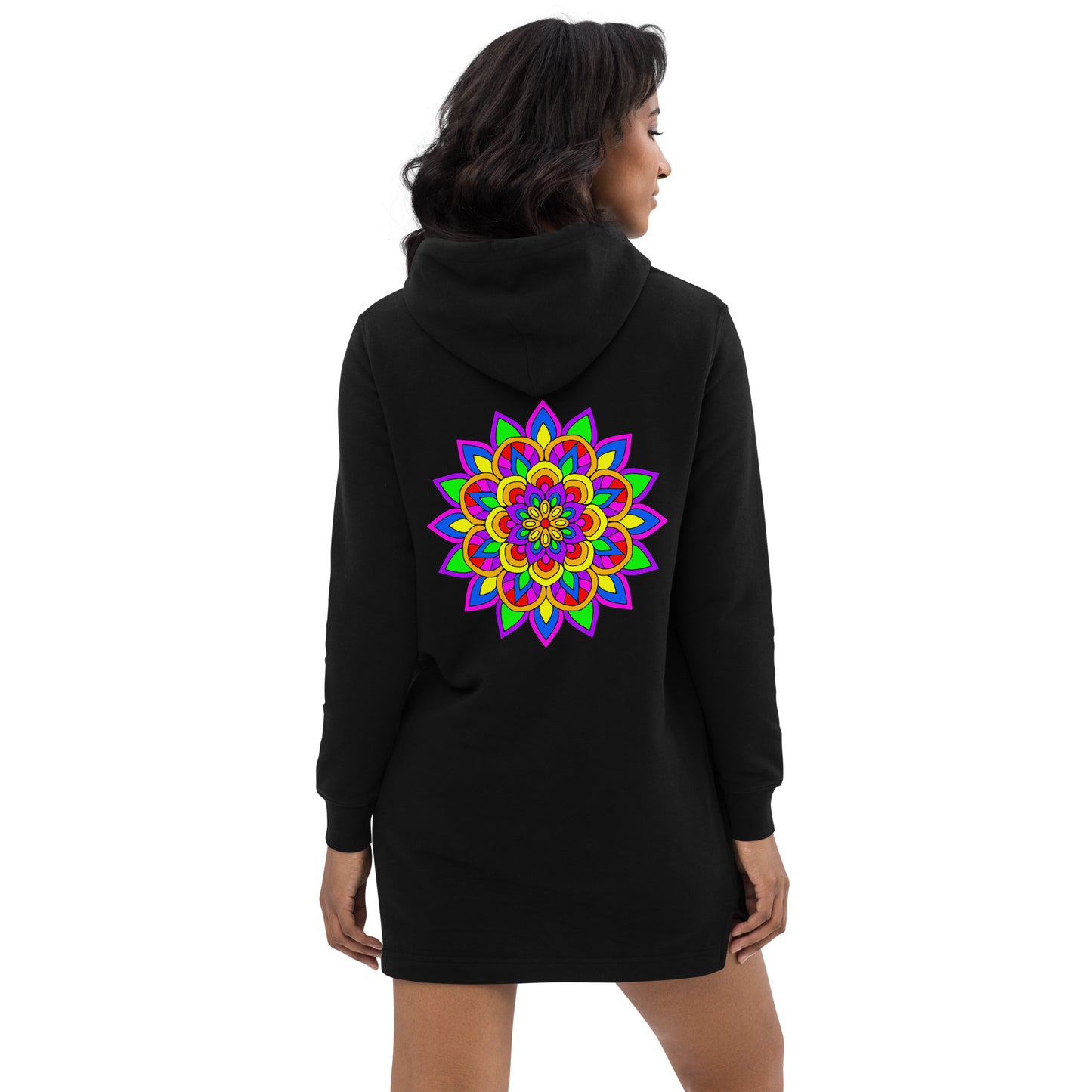 Organic Cotton Hoodie Dress - Seven Chakras