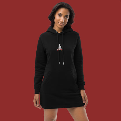 Hoodie-Kleid aus Bio-Baumwolle - Wurzelchakra