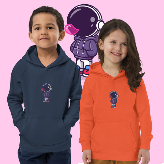 Felpa con Cappuccio Ecologica per Bambini - Astro Bubble