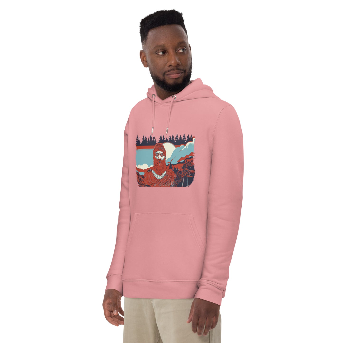 Unisex Essential Eco Hoodie - Decebal Pop Art