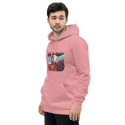 Unisex Essential Eco Hoodie - Decebal Pop-Art