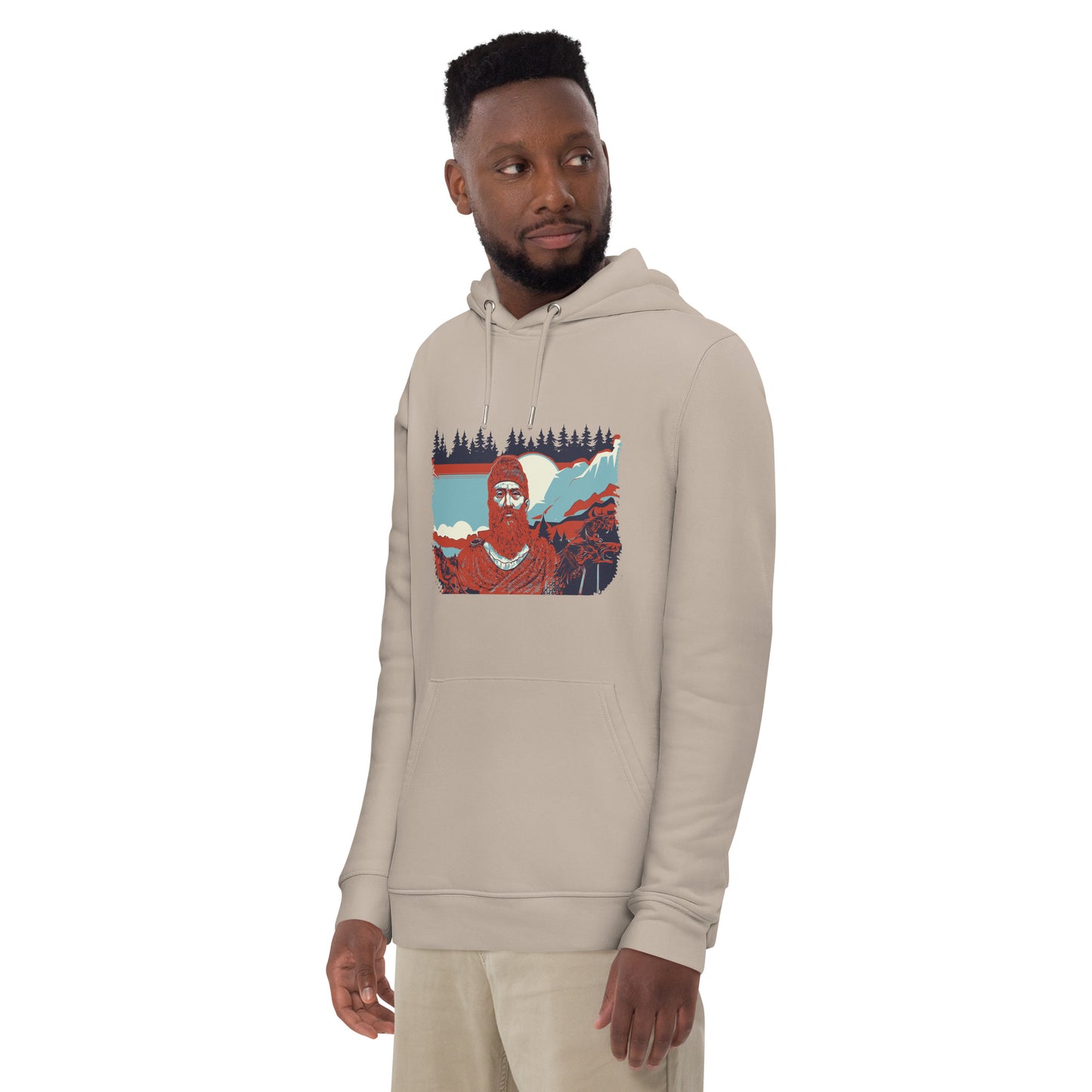 Unisex Essential Eco Hoodie - Decebal Pop Art