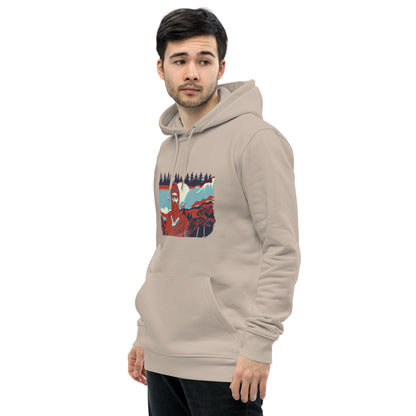 Unisex Essential Eco Hoodie - Decebal Pop-Art