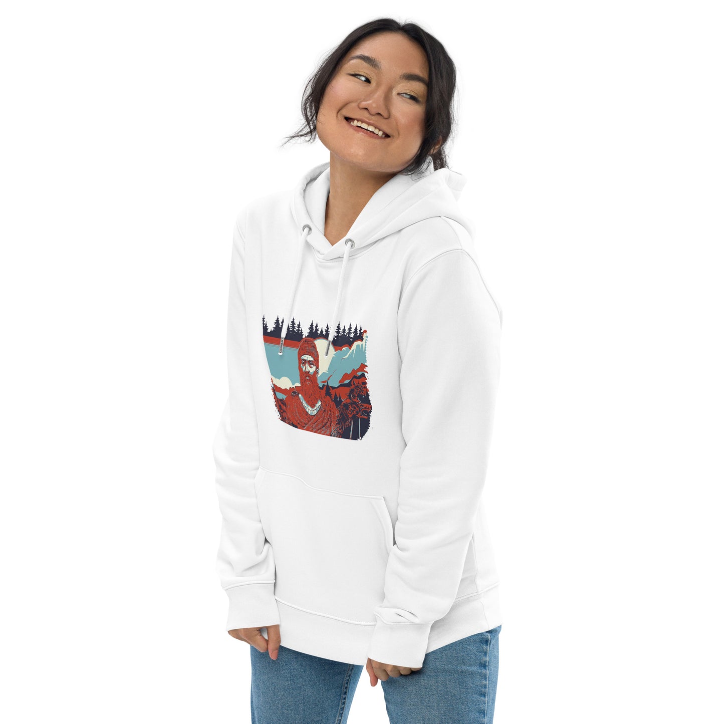 Unisex Essential Eco Hoodie - Decebal Pop Art